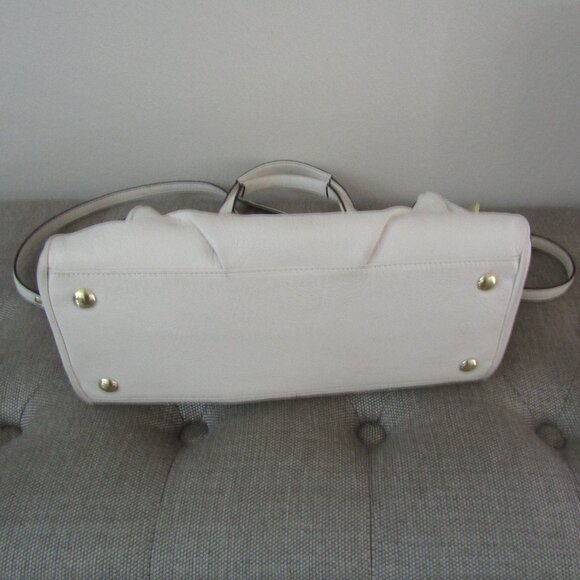 Coach White Leather Satchel With Shoulder Strap - Picture 4 of 11